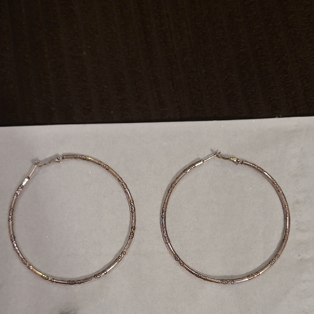 Brighton Silver Hoop Earrings